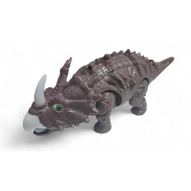 Imagem de Boneco Dinossauro Grande Movimento Som e Luz Chasmossauro - Well Kids,