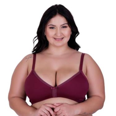 Imagem de Sutiã Plus Size sem Bojo Reforçado Sustentação Resistente Josi - NAKA 