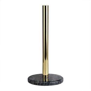 Imagem de HHHJQFAAT Caixa de lenços de papel de aço inoxidável sem perfurações cozinha mármore vertical suporte de rolo criativo para bancada (cor: 3) (1)