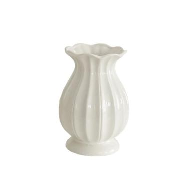 Imagem de Vasos de cerâmica estilo francês, dispositivo de arranjos de flores, retrô, casa, sala de estar, escritório, ornamentos, vaso de mesa