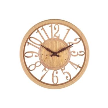 Imagem de Relógio de parede estilo europeu relógio de parede oco para casa sala de estar quarto escritório relógio redondo simples relógio de parede relógio de parede para quarto