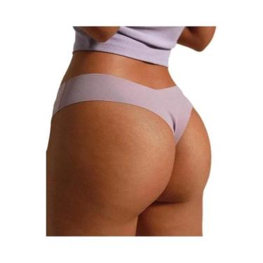 Imagem de Calcinha plus Size De Seda Gelada Sem Costura Para Mulheres, G String 