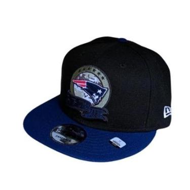 Imagem de Boné New Era 9FIFTY Aba Reta Snapback NFL Patriots - Preto-Masculino