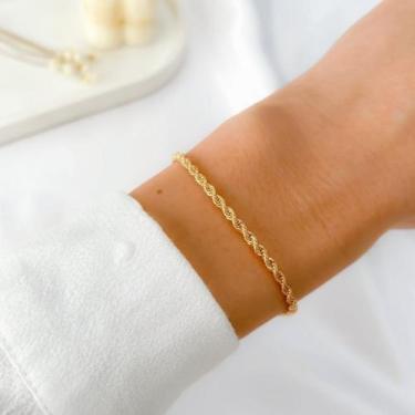 Imagem de Pulseira Baiana Fina Dourado - Mania de Mulher Acessórios - 19