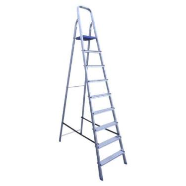 Imagem de Escada Alumínio Pratik 9 Degraus Uso Doméstico