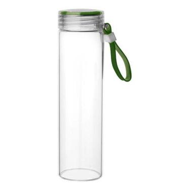 Imagem de Garrafa Squeeze Clean P/ Água Vidro Suco Bebidas Trabalho Vidro Boross