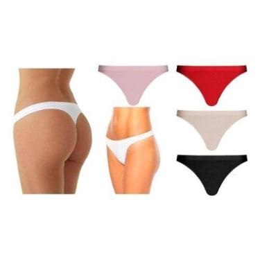 Imagem de Kit com 5 Calcinhas Fio Dental Lupo Original, P, Sortidas