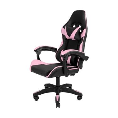 Imagem de Cadeira Gamer Sniper Preta e Rosa Healer