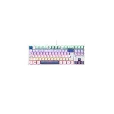 Imagem de Teclado Mecânico Gamer Machenike K500B-B87, Switch Brown, Abnt, Azul - REF JJ02G200A