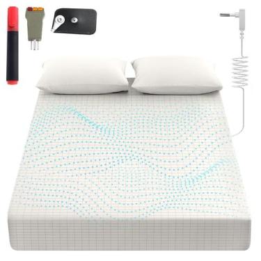 Imagem de Sábana de Conexión a Tierra Sayorg King de Algodón Orgánico con Fibra 