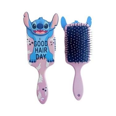 Imagem de Pente Massageador Infantil Disney Stitch Com Almofada De Ar Para Menin