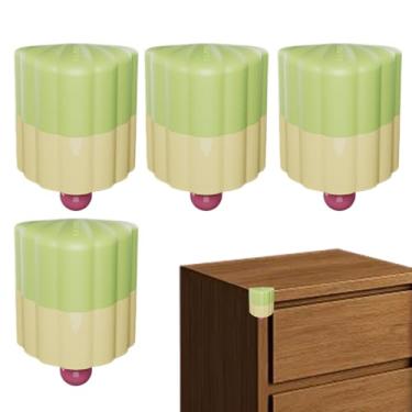 Imagem de Cantoneiras,Antiderrapante À Prova De Criança Resistente E Anticolisão - De Bordas Com Amortecedor Para Mobília,Para Criado Mudo Armário De TV Estante Fogão E Cadeira