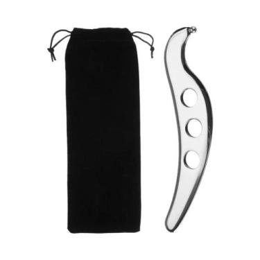 Imagem de Ferramenta De Massagem Gua Sha Em Aço Inoxidável, Massageador De Tecid