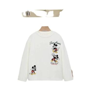 Imagem de Camiseta Mickey Mouse Com Gola Redonda Para Crianças De 2 a 7 Anos, Me