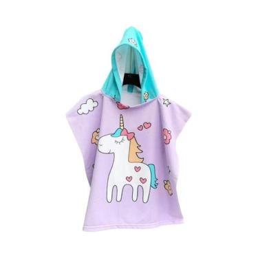 Imagem de Toalha De Banho Com Capuz Para Crianças, Robe De Praia Para Bebês - NO