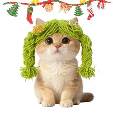 Imagem de Peruca para animais de estimação | Trança macia para animais de estimação - Presilhas de cabelo para fantasia de cachorro, para pequena, média, grande, sessão de fotos em casa, dramatização, Halloween