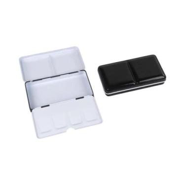 Imagem de Caixa De Paleta De Aquarela Portátil Mini, Estojo Vazio Para Tintas, B