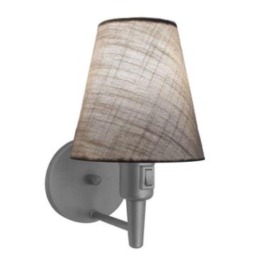 Imagem de Lustre Pendente Quadrado Vivare Md-4006 Cúpula Em Tecido 21/50x50cm - Bivolt Cinza-rustico-cinza 110v/220v