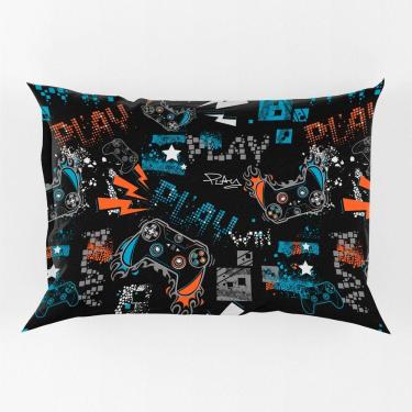Imagem de Porta Travesseiro Fronha Avulsa Game Win 70cm X 50cm - Estampa Digita Nerd Geek