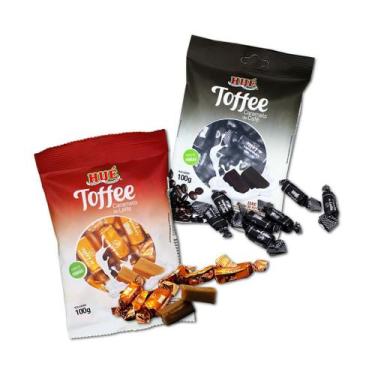 Imagem de Balas toffee caramelo de leite e cafe zero hue - kit 2 unidades - Hué