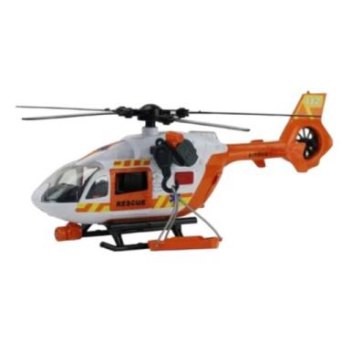 Imagem de Brinquedo Helicóptero de Resgate 3+ Anos Mega City Maca para socorrer 