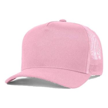 Imagem de Kit 2 Bonés Trucker Redinha Tela Aba Curva Cor:RosaTamanho:Único - C&C