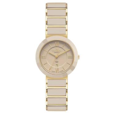 Imagem de Relógio Technos Feminino Ceramic Sapphire Dourado - 2015CFE/1X