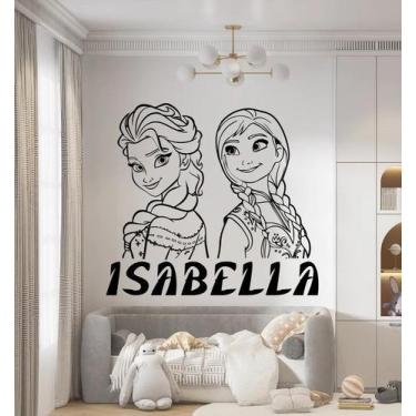 Imagem de Adesivo de parede  frozen - Ambiente dekorado, 40cm, preto