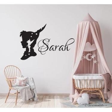 Imagem de Adesivo de parede  fadas  - Ambiente dekorado, 80cm, preto