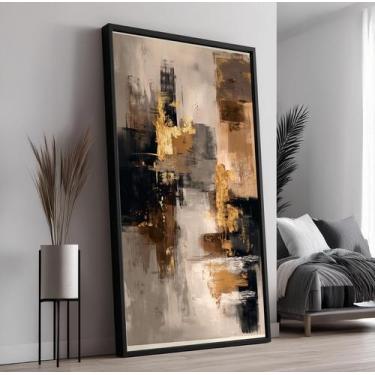 Imagem de Quadro Decorativo com Moldura Caixa Artistico Pintura para parede Sala