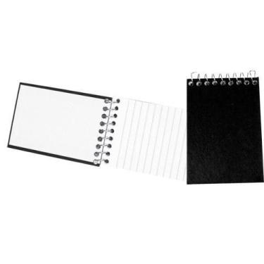 Imagem de Caderneta Tamoio Preta Capa Dura c/ 64 Folhas grande