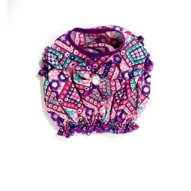 Imagem de Calcinha de Tecido com lacinho cor estampa lilás tamanho M - Nica pet