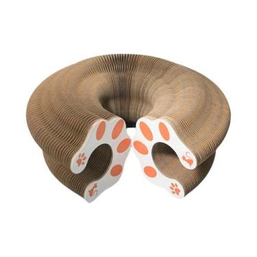 Imagem de Arranhador Interativo Mágico Para Gatos Em Formato De Acordeão - Brinq