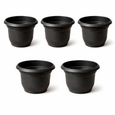 Imagem de Vaso Redondo 11L Plantas Jardim Flores Suculentas Decorativo Resistent