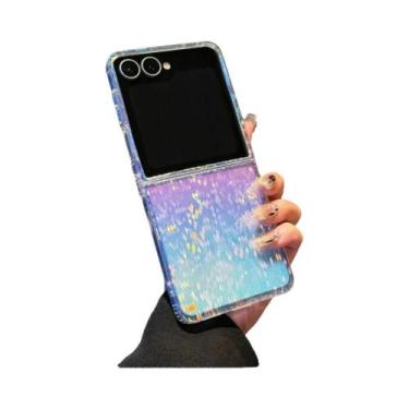 Imagem de Capa De Telefone Antichoque Dobrável Com Gradiente Arco-Íris Para Meni