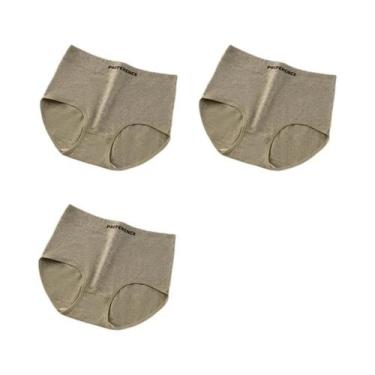 Imagem de Conjunto De 3 Calcinhas De Algodão De Cintura Alta Para Mulheres, Conf