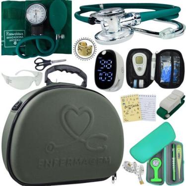 Imagem de Kit Enfermagem Maleta Medica Super Luxo Completa Promocao - Love Saude