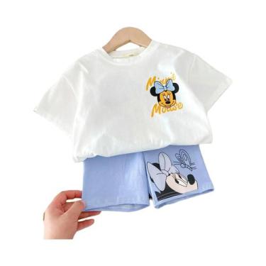 Imagem de Conjunto De Camiseta E Shorts De Verão Para Bebês Meninas, Roupa Infan