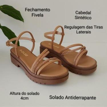Imagem de Sandália Quiz Feminina Confortável Novissima-Feminino