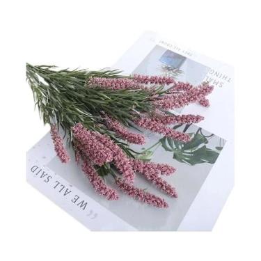 Imagem de Buquê De Flores De Espuma De Lavanda Artificial Para Casamento, Decora