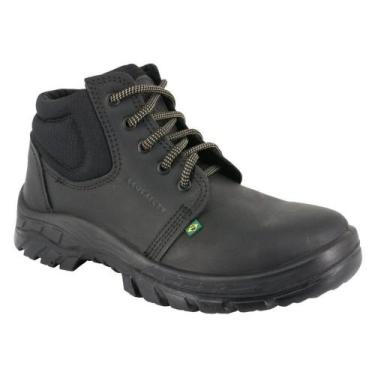 Imagem de Bota Botina de Segurança Ecosafety PS139 Preto Bico PVC CA 40677, 41