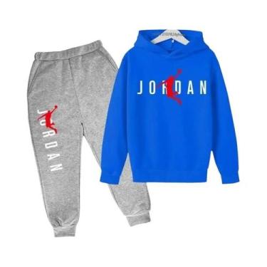 Imagem de Conjunto De Moletom Infantil Com Calças E Estampa De Letras 2 Peças Pr