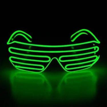 Imagem de Óculos Persiana Led Neon Verde - Acessório Para Robô De Led E Dançarin