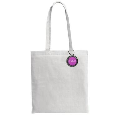 Imagem de Sacola Ecobag 38x42cm em Algodão e Poliéster Save TopGet -, Branco
