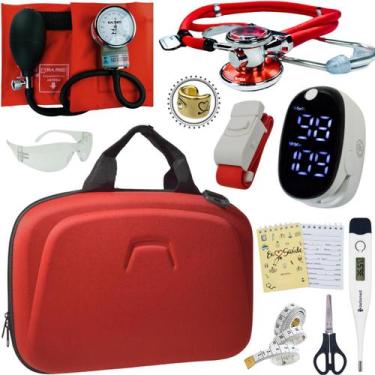 Imagem de Kit Enfermagem Maleta Completo Super Luxo + Monitor Glicose - Love Sau