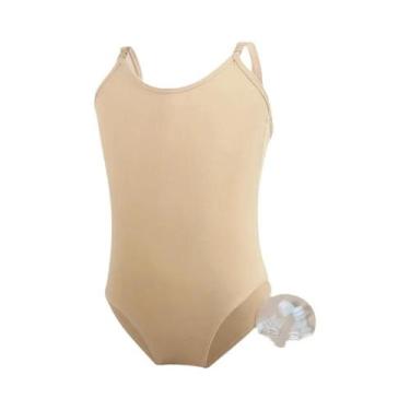 Imagem de Fantasia De Balé Para Meninas, Macacão Sem Costura, Camiseta Cor Da Pe