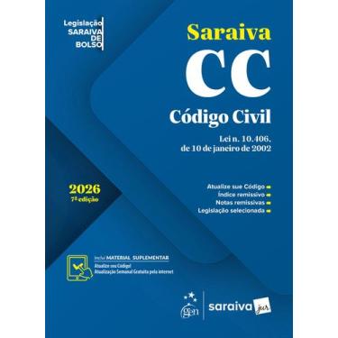 Imagem de Livro - Código Civil - Legislação Saraiva de Bolso - 7ª Edição 2026