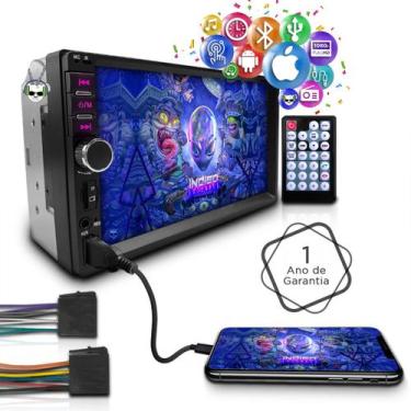 Imagem de Central Multimídia Universal 2 Din MP5 Espelha Dvd BT - First Option