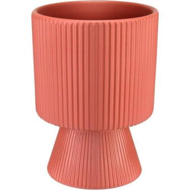Imagem de Cachepô Vaso Decorativo Enfeite Casa Redondo Home&co Cerâmica 16x12x12