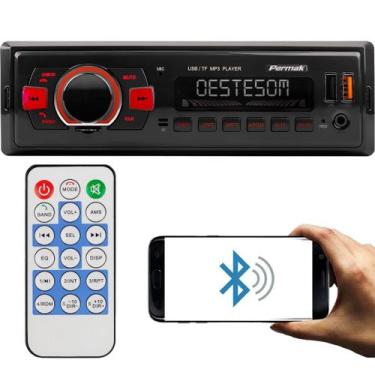 Imagem de Som Automotivo 2 Usb Bluetooth Pk100 Permak Radio Carro